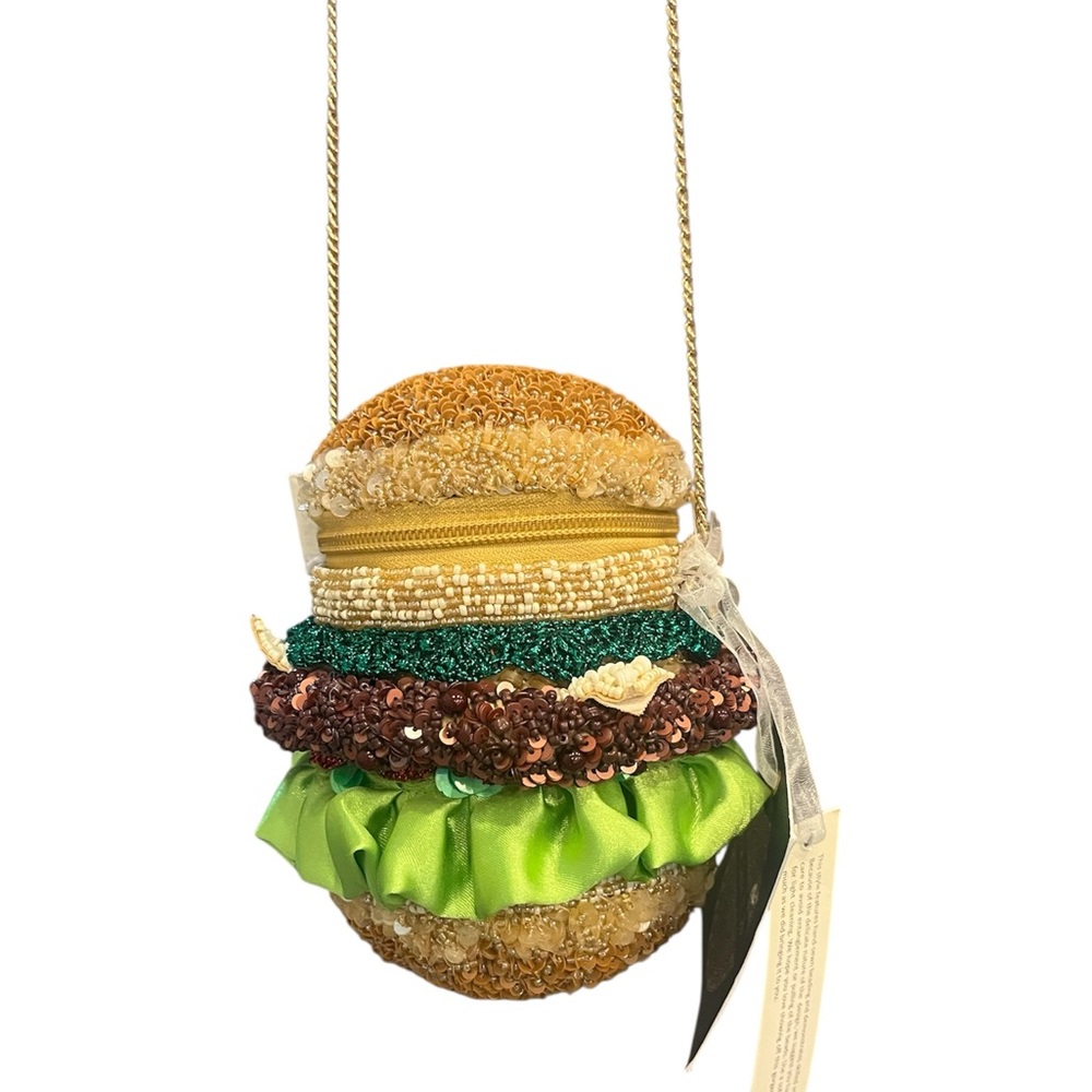 NWT *VIRAL* Hamburger beaded bag “From India to You” - Picture 4 of 4